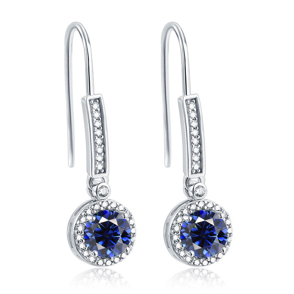 925 Silver Zirconia Drop Earrings