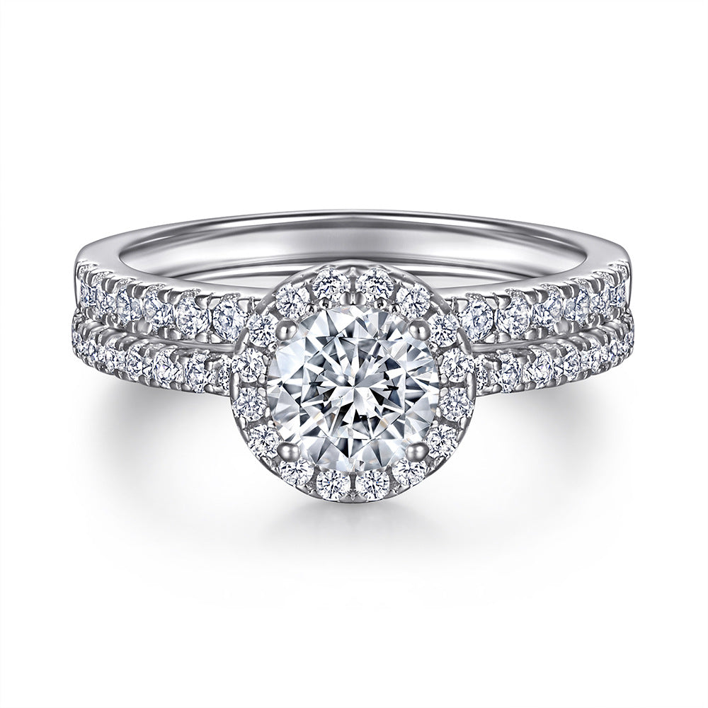 S925 Sterling Silver Zirconia Stackable Ring Set