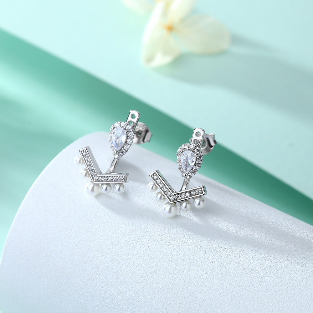 925 Silver Teardrop Shell Pearl