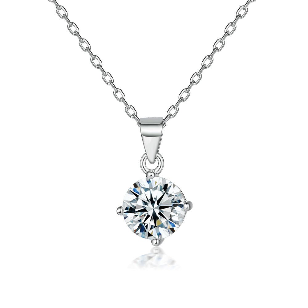 S925 Silver Zircon Diamond Necklace