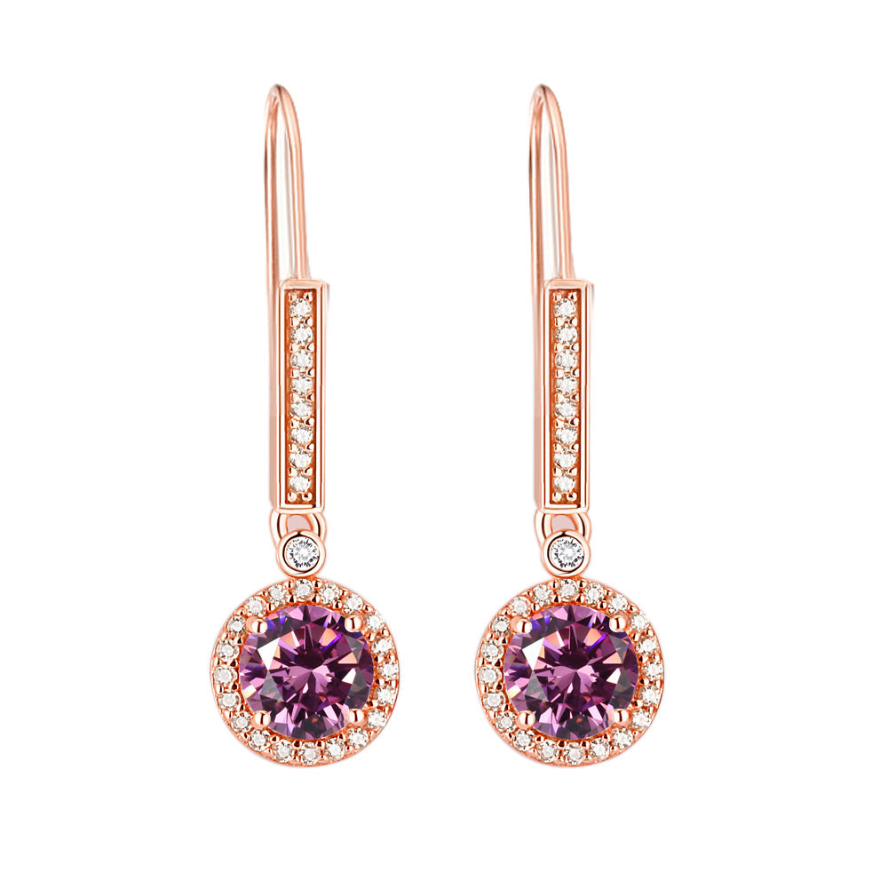 925 Silver Zirconia Drop Earrings
