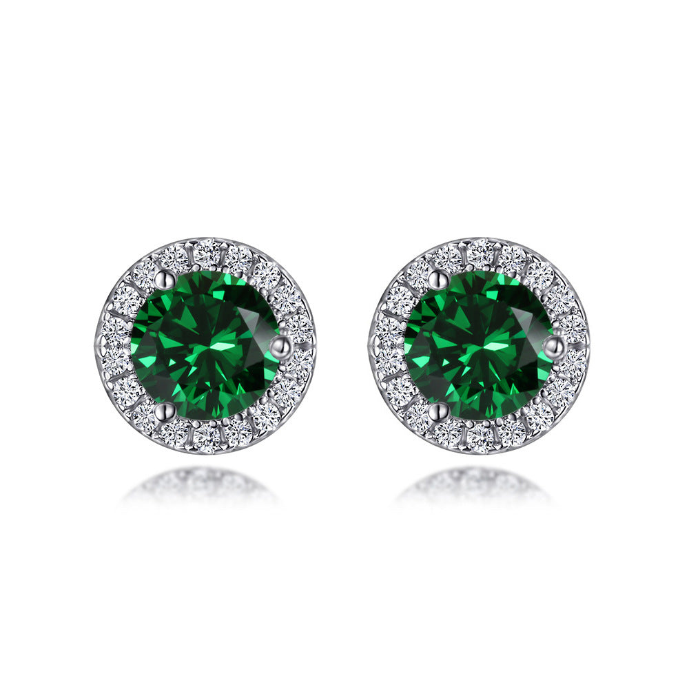 S925 Zodiac CZ Earrings - Birthstone Jewelry