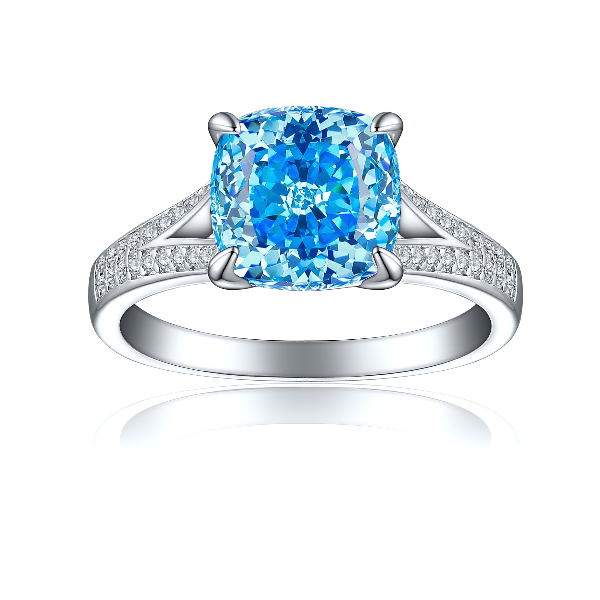 925 Silver 3.5ct Statement Ice Ring