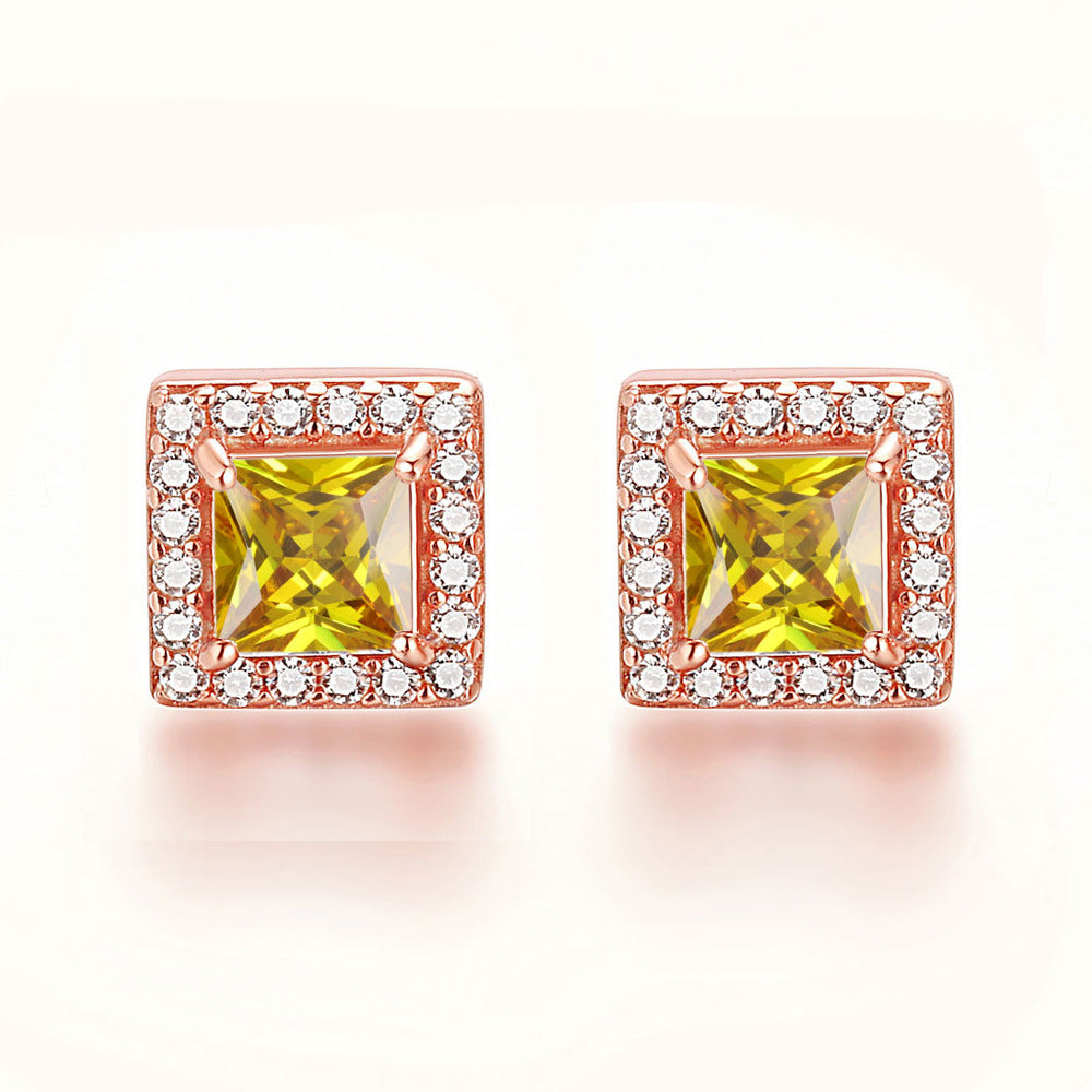 925 Silver Trendy Hearts & Arrows Studs