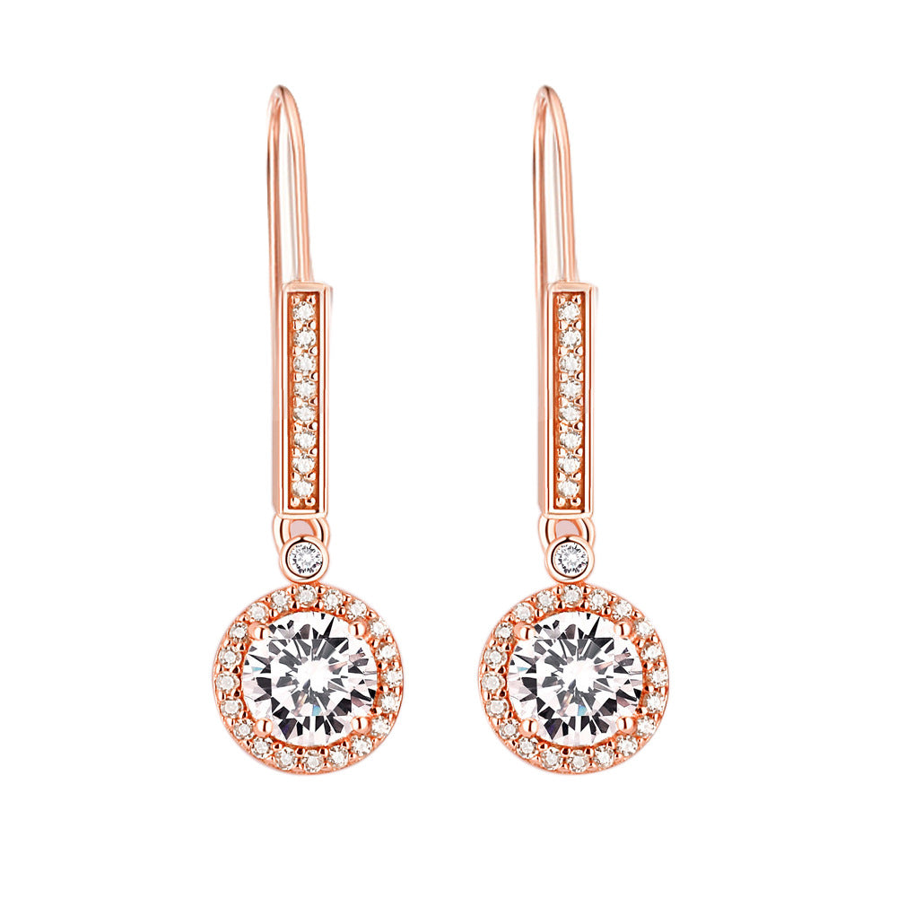 925 Silver Zirconia Drop Earrings
