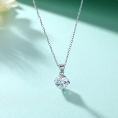 S925 Silver Zircon Diamond Necklace