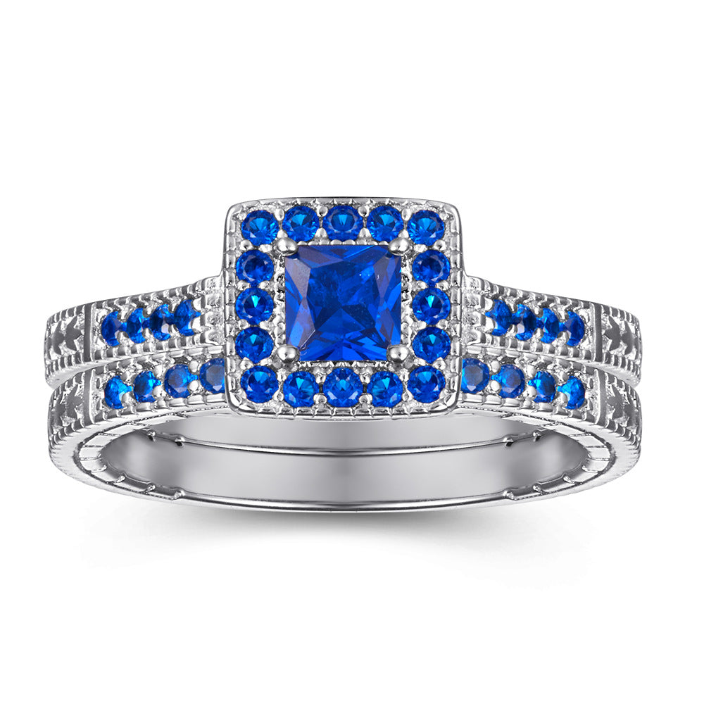 925 Silver Multi Type CZ Ring Set