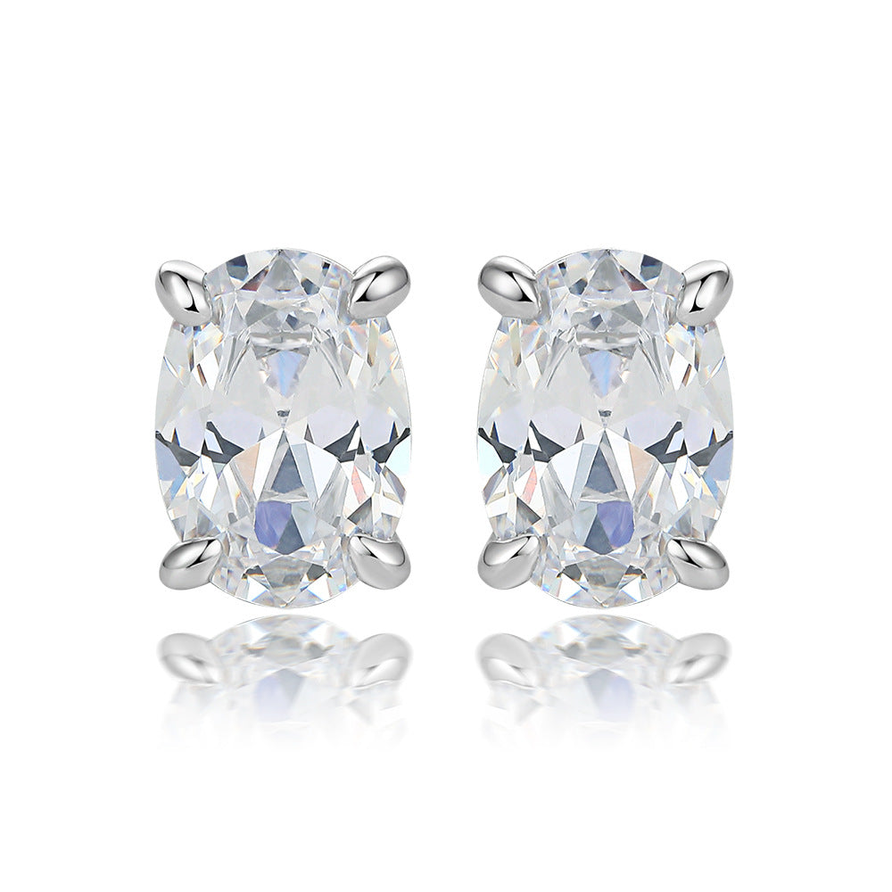 925 Silver Bow Crown Heart Studs