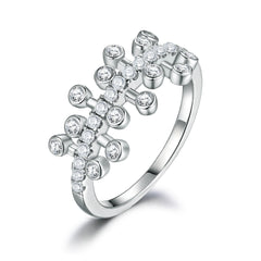 925 Silver Ring Earrings Necklace Jewelry Set