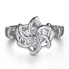 925 Silver Multi  Shaped Ring Set
