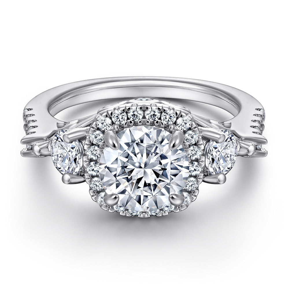925 Silver Diamond-Like Solitaire