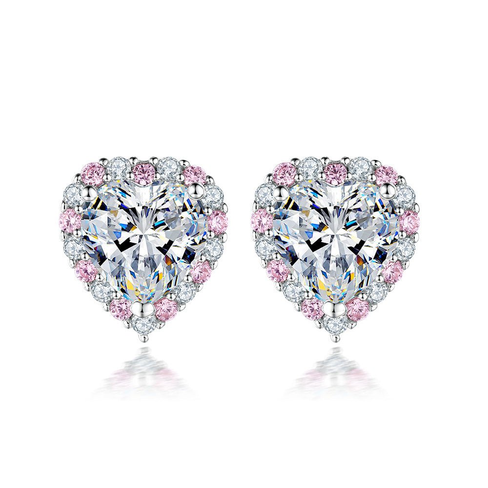 925 Silver Four Symbol Studs