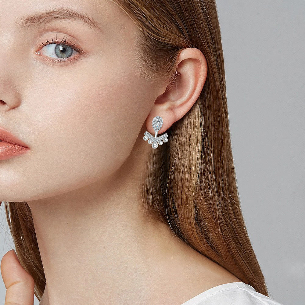 925 Silver Teardrop Shell Pearl