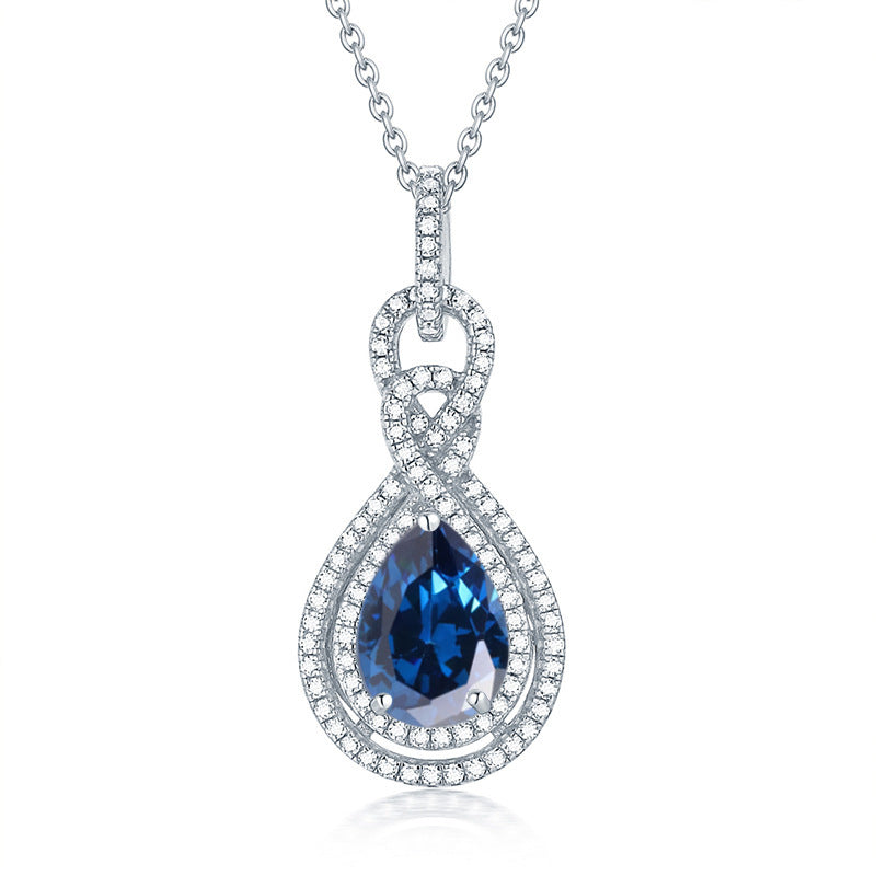S925 Silver Peridot Rose Gold Necklace