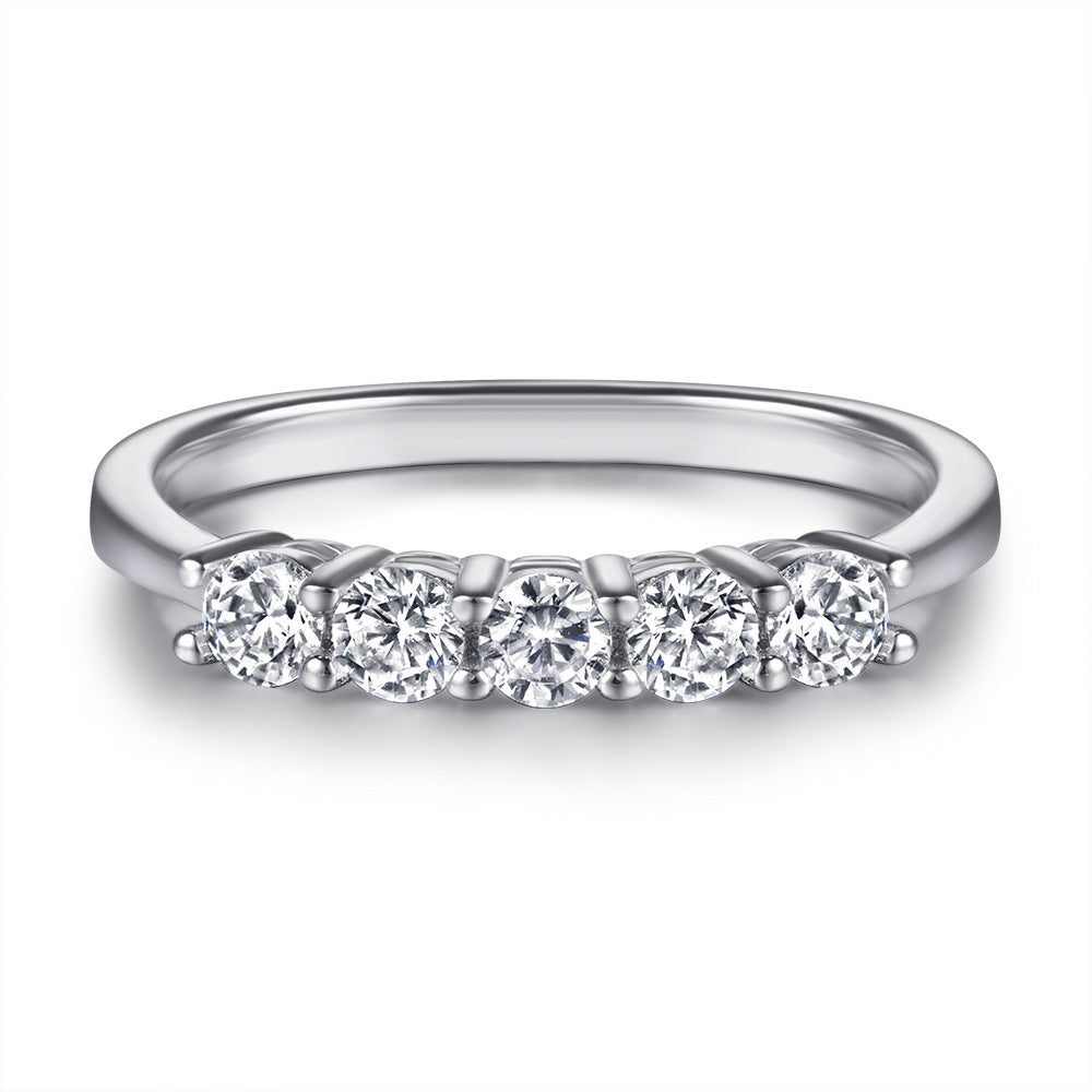 925 Silver Multi  Shaped Ring Set