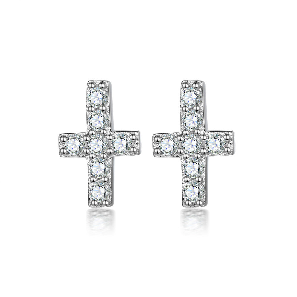 925 Silver Four Symbol Studs