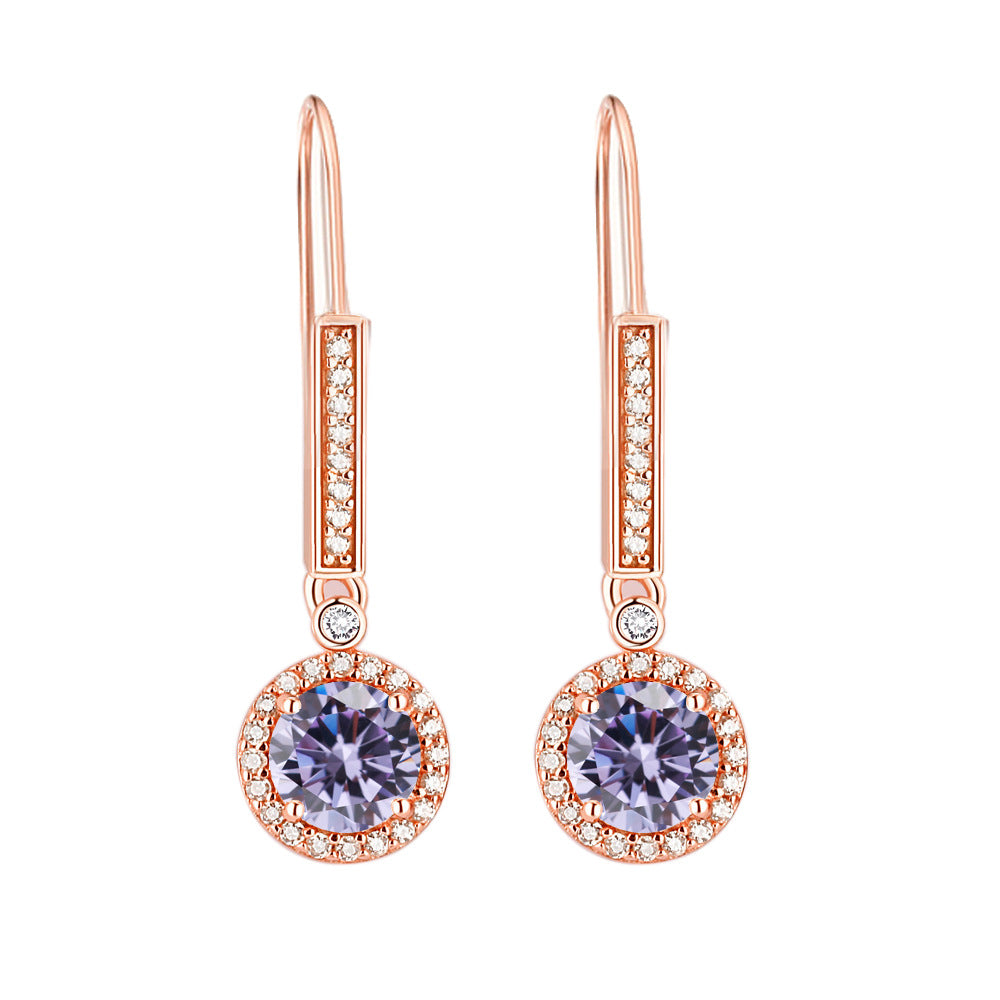 925 Silver Zirconia Drop Earrings