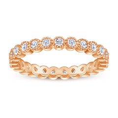 925 Silver White & Rose Gold Plated Ring