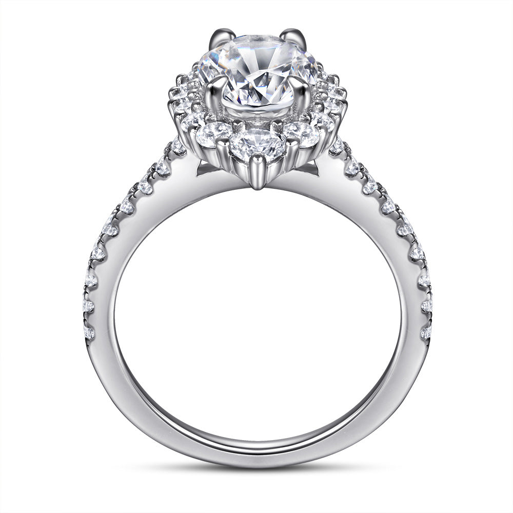 S925 Marquise CZ Ring - Sparkling Statement Jewelry