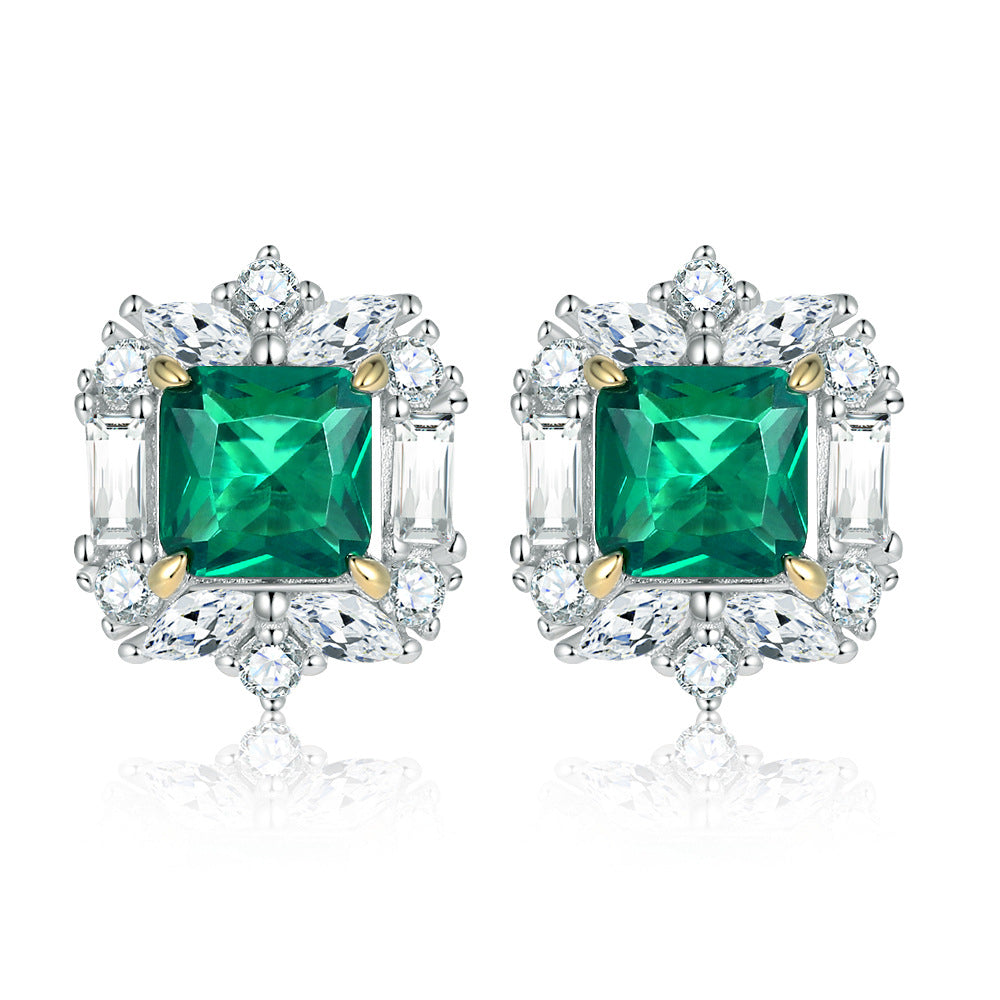 925 Silver Four Symbol Studs