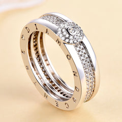 S925 Men's Hip Hop Ring - Minimalist CZ Band