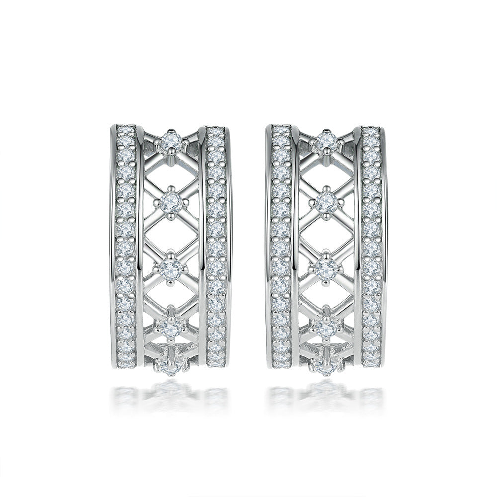 925 Silver Four Symbol Studs
