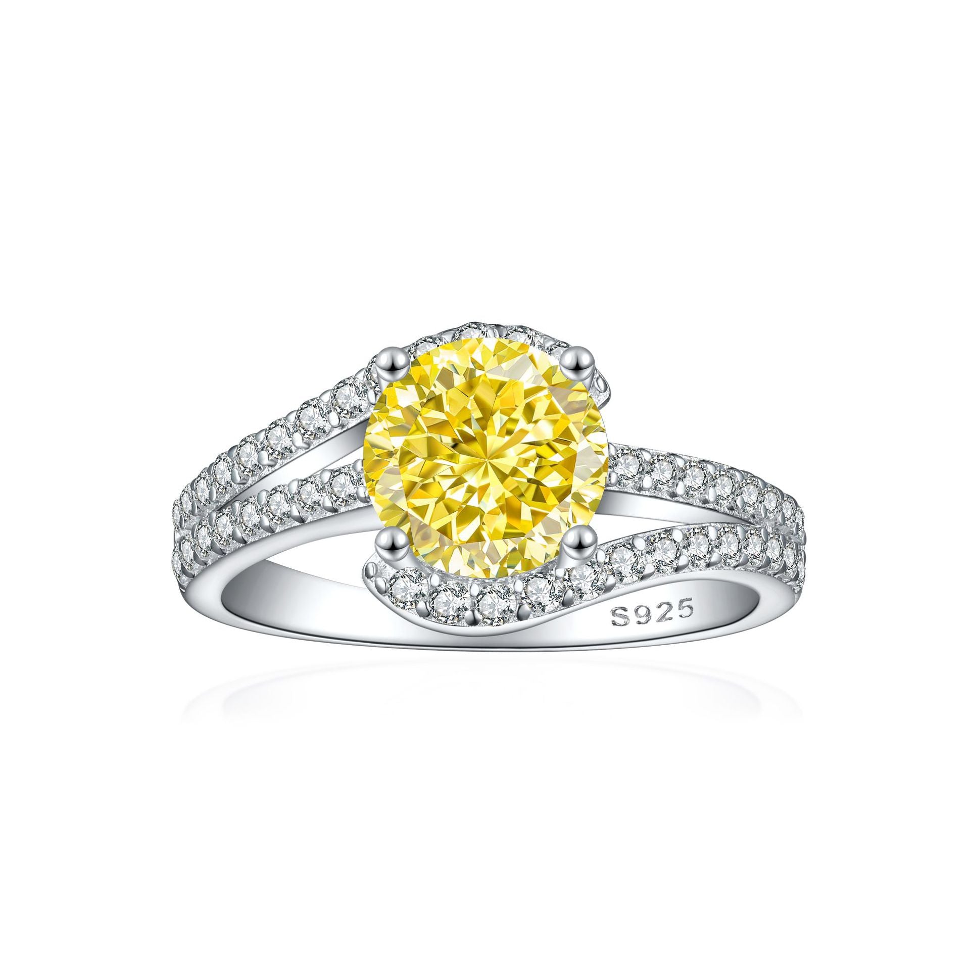 925 Silver 2ct Premium Ice Cut Ring