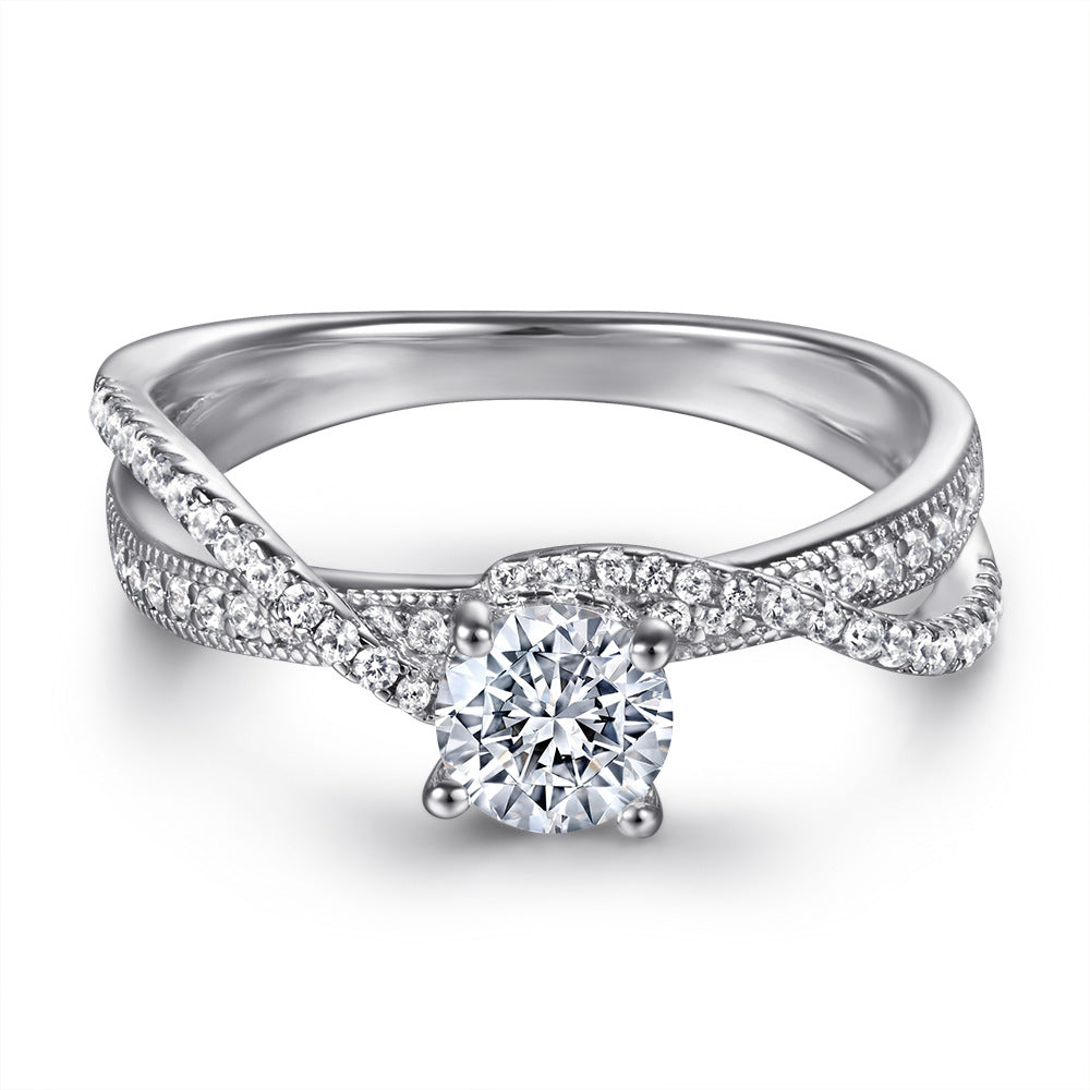 925 Silver Tri-Braided Design Ring
