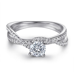 925 Silver Tri-Braided Design Ring