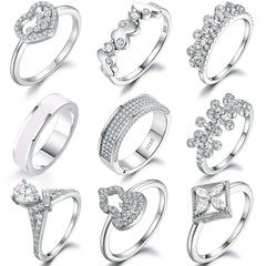 925 Silver Butterfly Pavé Band