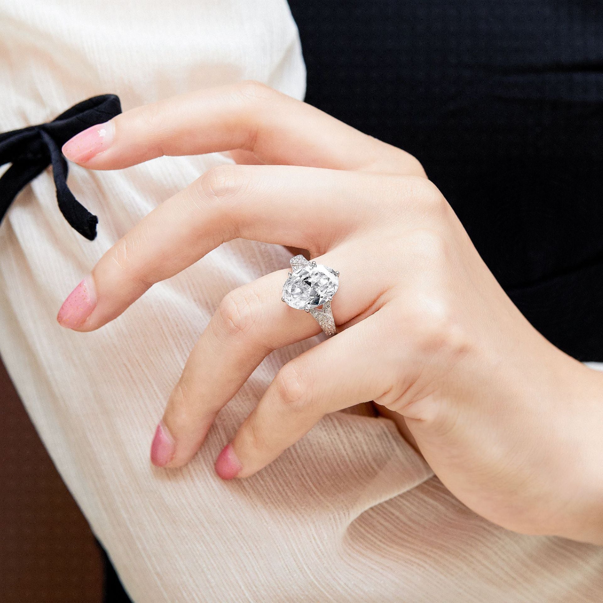 925 Silver Marquise Shape Ring