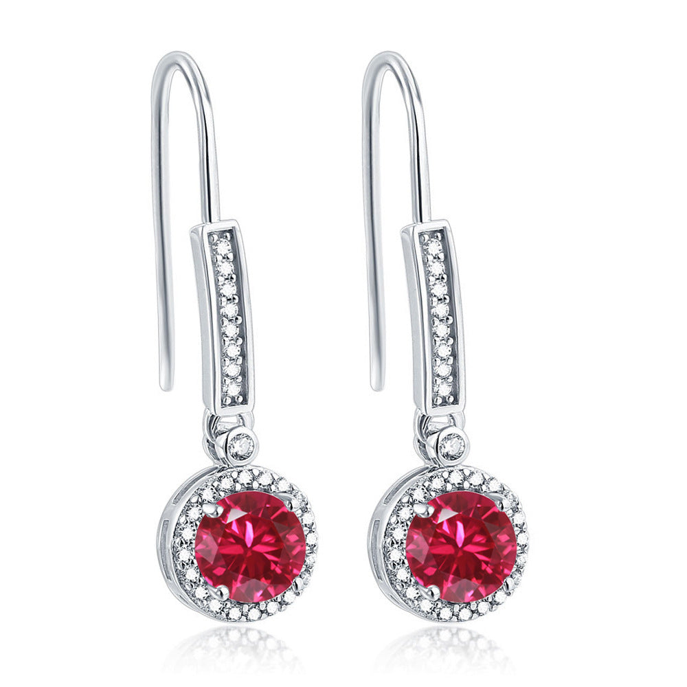 925 Silver Zirconia Drop Earrings