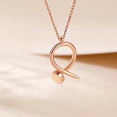S925 Silver Rose Gold Pendant Necklace