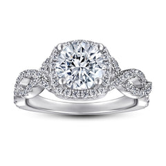 925 Silver Twist Crossover Ring