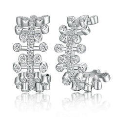 925 Silver Ring Earrings Necklace Jewelry Set