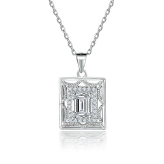 S925 Silver Octagram Dreamcatcher Necklace