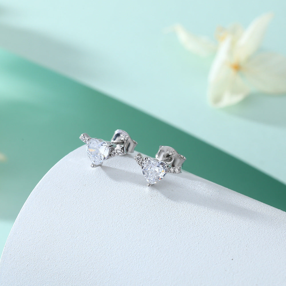 S925 Silver Star & Heart Earrings