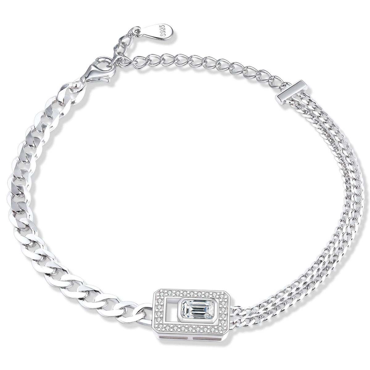 S925 Luxe Silver Bracelet - Designer Jewelry