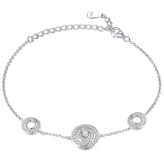 S925 Time Dial Bracelet - Luxe Silver Jewelry