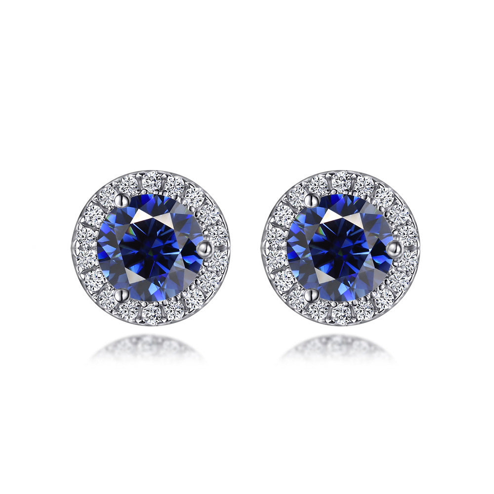 S925 Zodiac CZ Earrings - Birthstone Jewelry