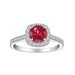 S925 Sterling Silver Ring with Crystal & Gemstones