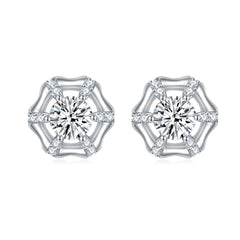 S925 Silver Star Statement Earrings