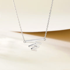 S925 Silver Designer Letter Choker Necklace