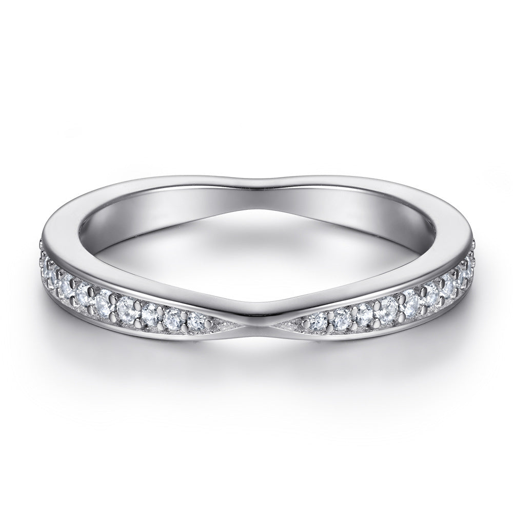 925 Silver Starry Full Pavé Band
