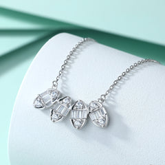 S925 Silver Zircon Choker Necklace