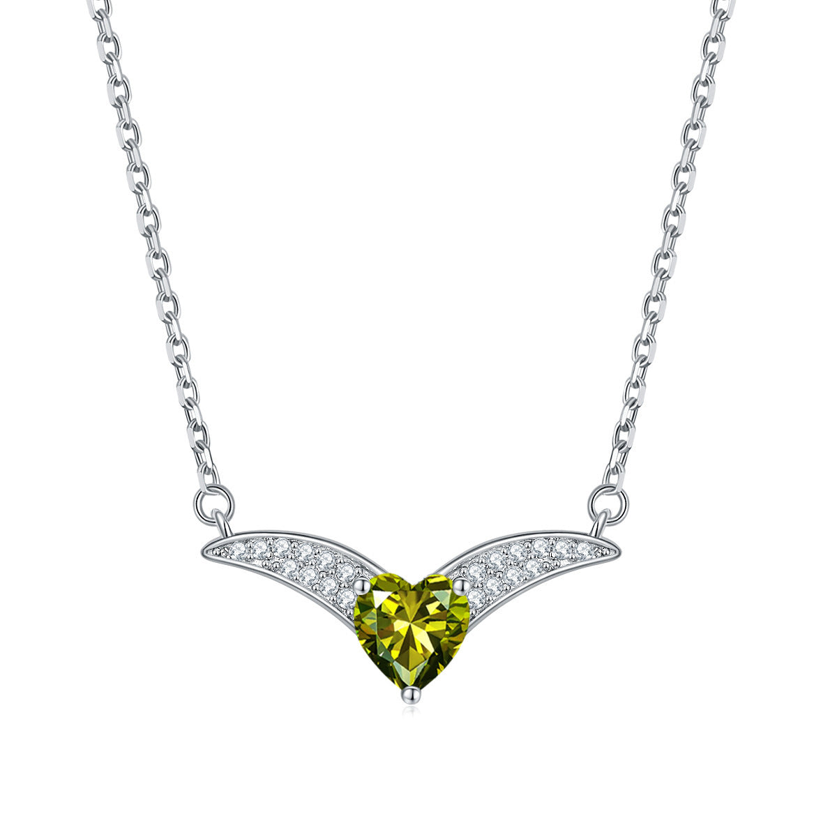 S925 Silver Heart Zodiac Necklace