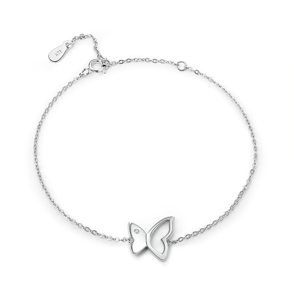 S925 Silver Butterfly Bracelet - Trendy Women's Jewelry