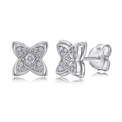 925 Silver Rose Gold Clover Windmill