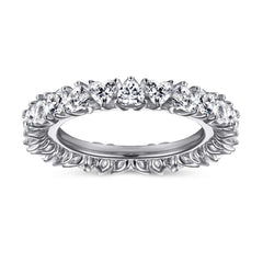 925 Silver Full Circle Heart CZ Ring
