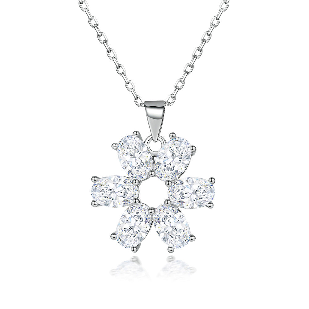 S925 Silver CZ Multi Style Necklace Set